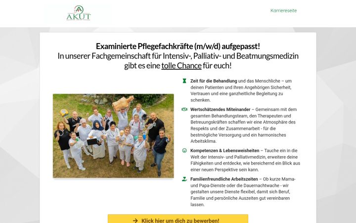 Screenshot of akut-intensiv-karriere.com