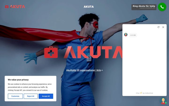 Screenshot of akuta.se