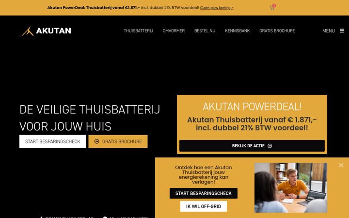 Screenshot του akutan.nl