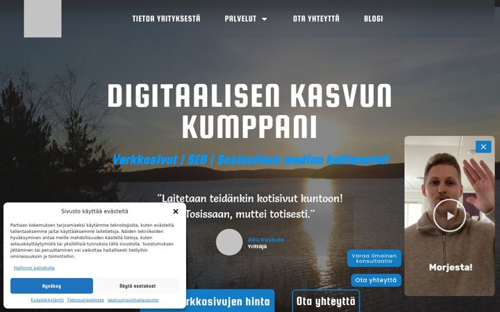 Ekrano kopija akutechsolutions.com
