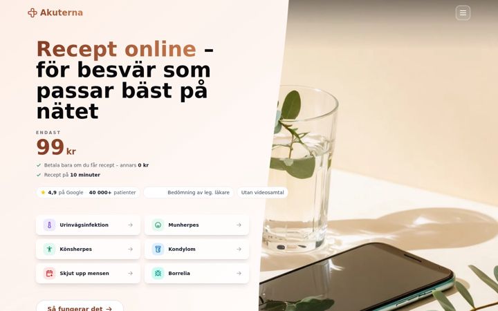 Screenshot of akuterna.se