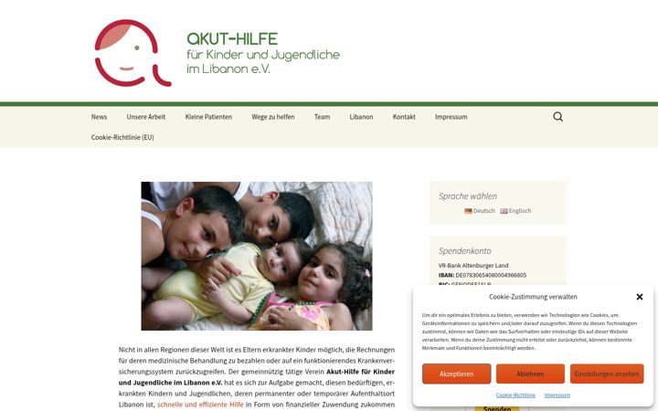 Ekrano kopija akuthilfe-kinder-libanon.de