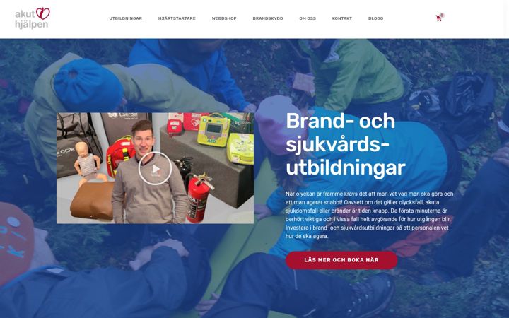 Screenshot of akuthjalpen.se