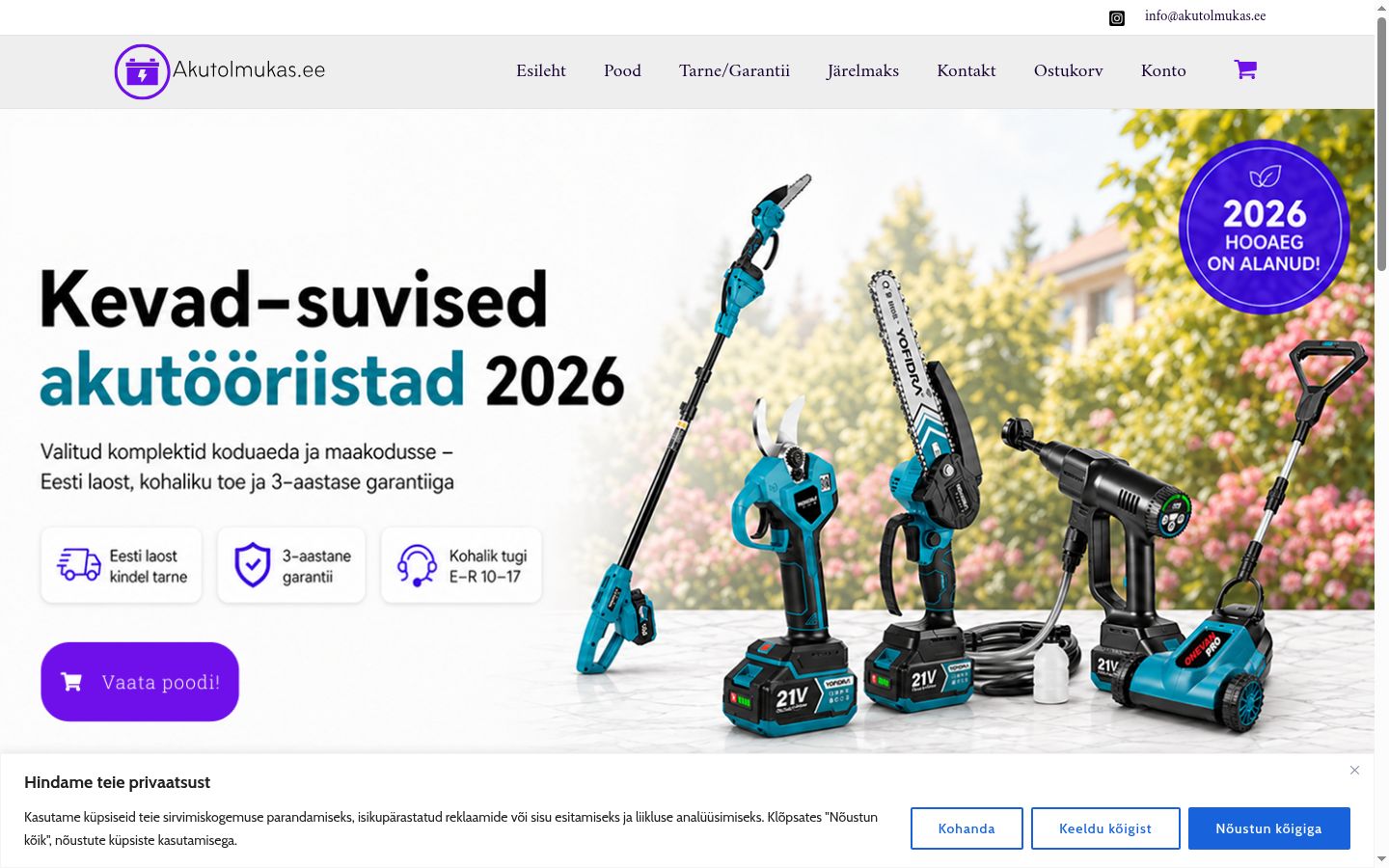 Sutikimo reklamjuostės, rodytos prieš bet kokią sąveiką, ekrano kopija