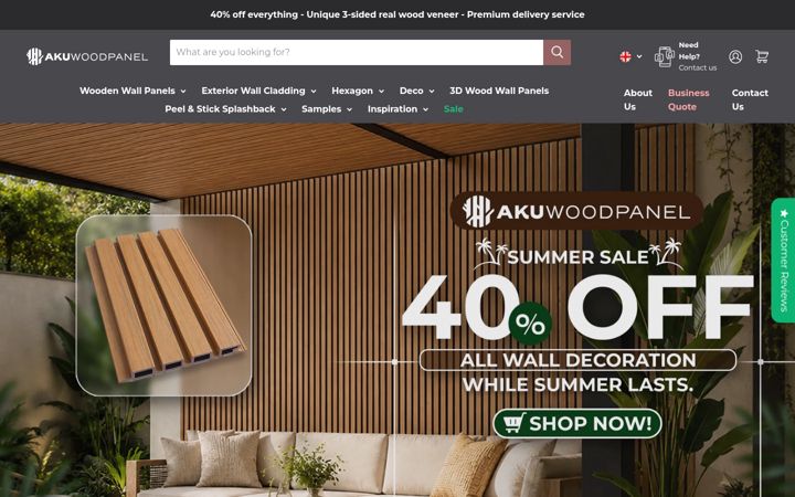 Screenshot of akuwoodpanel.uk