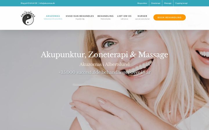 Screenshot of akuzomas.dk
