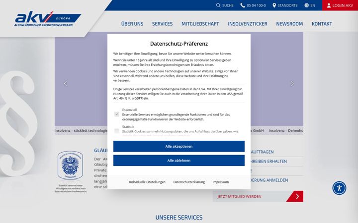Screenshot of akv.at