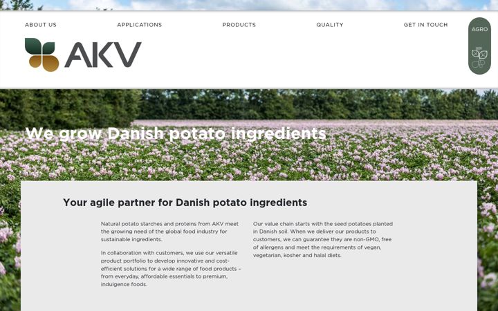 Screenshot of akv.dk