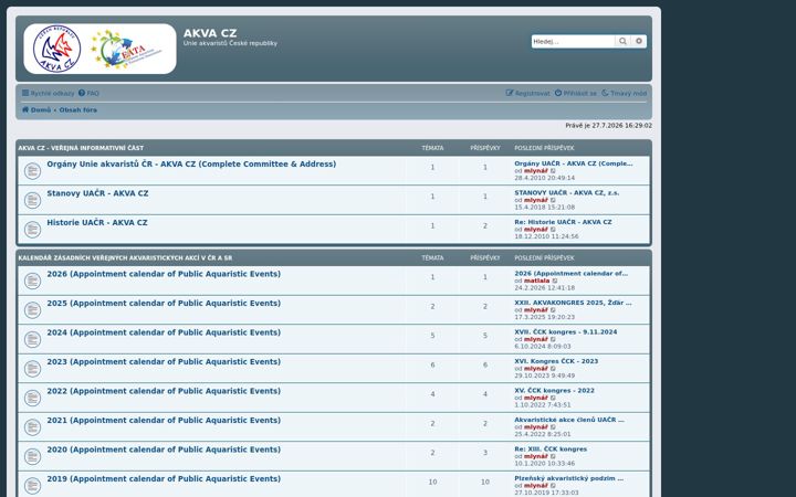 Screenshot ta' akvacz.eu