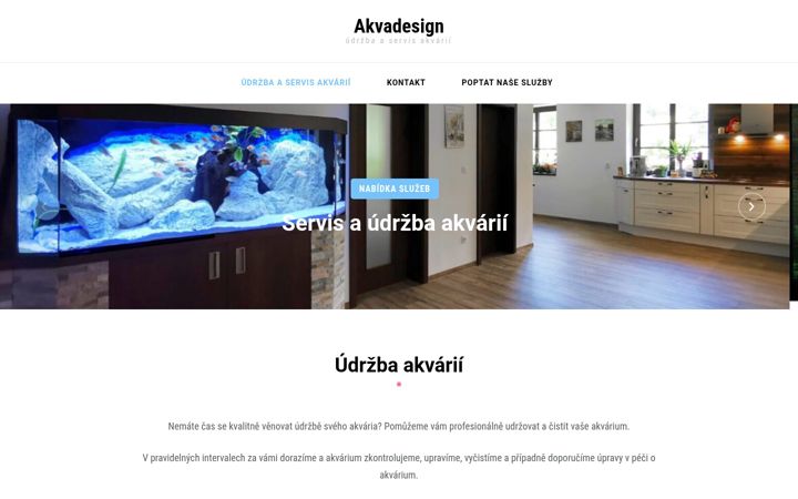 Screenshot of akvadesign.cz