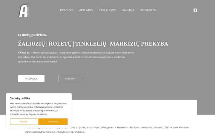 Screenshot of akvadratu.lt