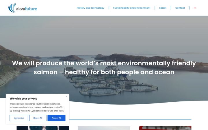 Screenshot of akvafuture.com