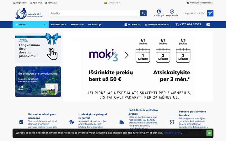 Screenshot of akvareef.lt