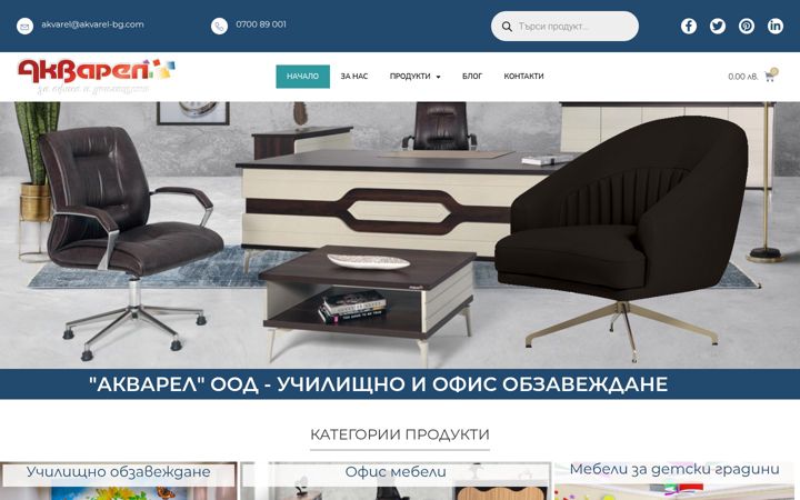 Screenshot of akvarel.net