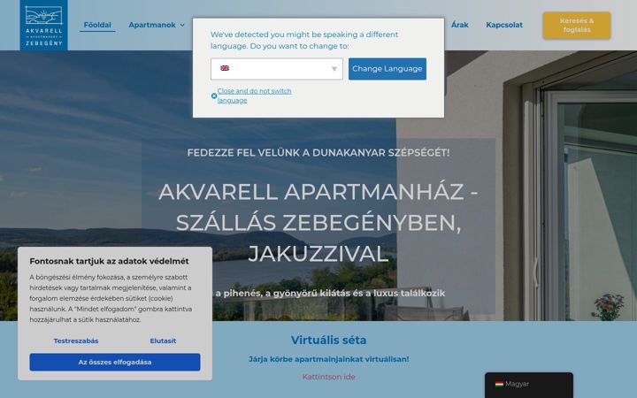 Captura de ecrã de akvarellzebegeny.hu