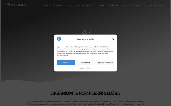 Screenshot of akvaria.cz