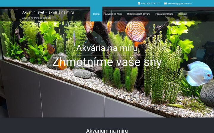 Screenshot of akvarijnisvet.cz