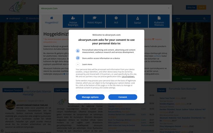 Screenshot of akvaryum.com