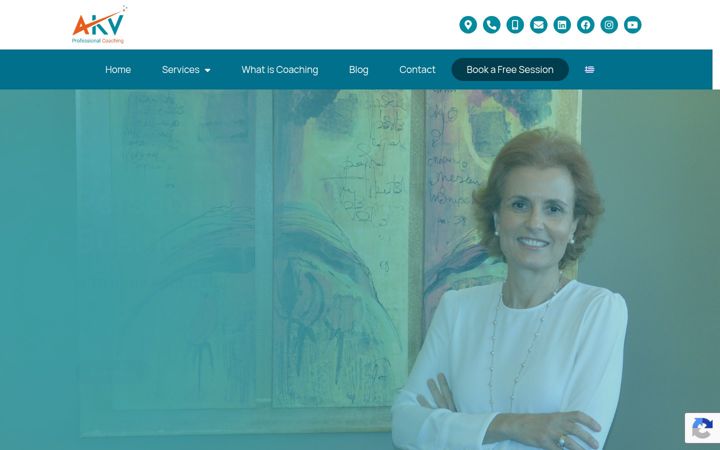 Screenshot of akvcoaching.com