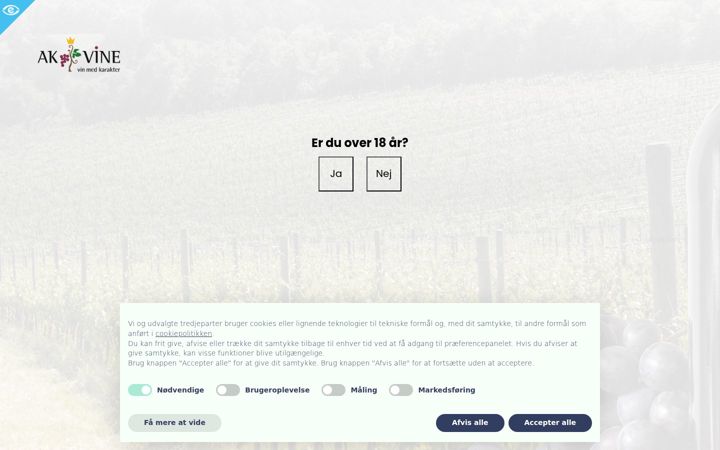 Screenshot of akvine.dk