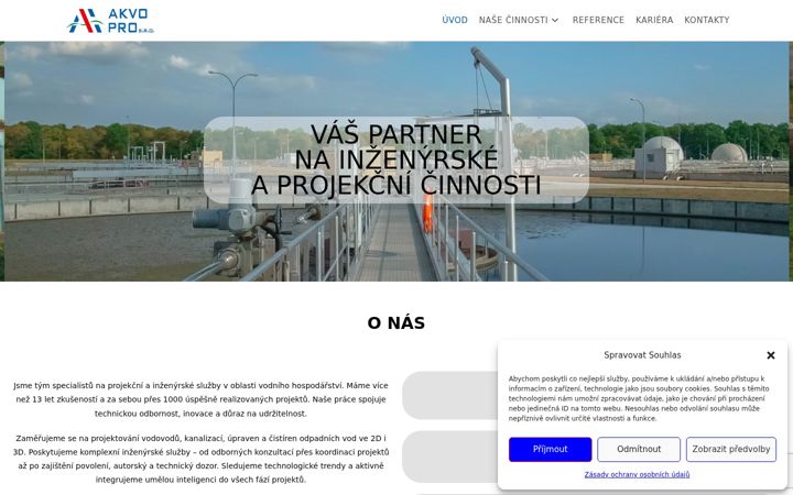 Екранна снимка на akvopro.cz