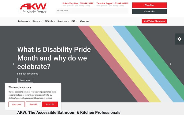 Screenshot of akw-ltd.co.uk