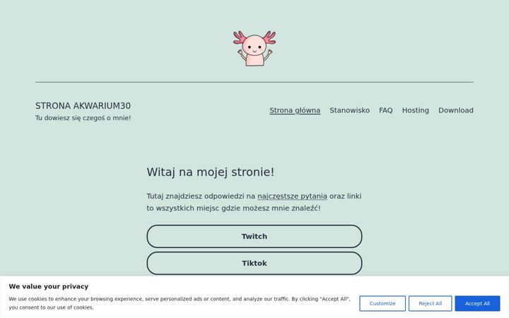 Screenshot ta' akwarium30.pl