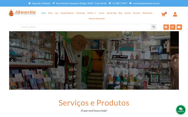Screenshot ta' akwavita.com.br