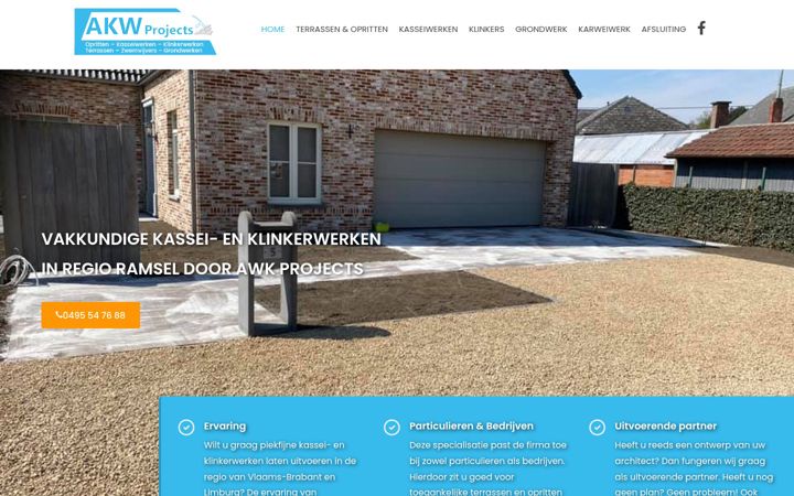 Screenshot of akwprojects.be
