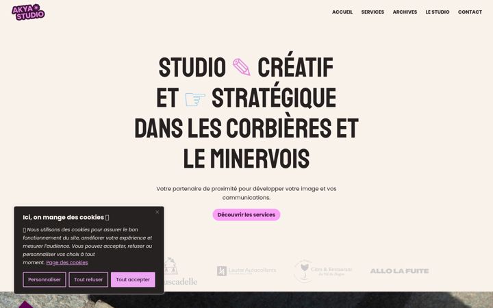Screenshot ta' akya-studio.fr