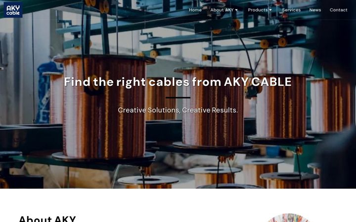 Screenshot of akycable.com