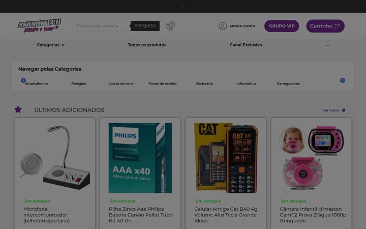 Screenshot von akymotech.com.br