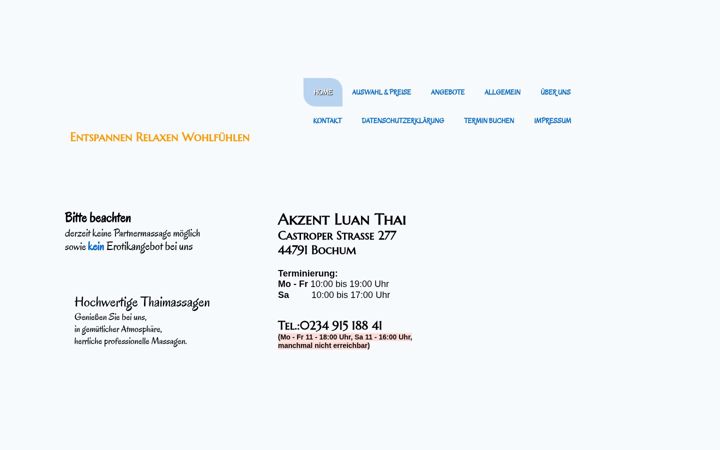Screenshot of akzent-luanthai.de
