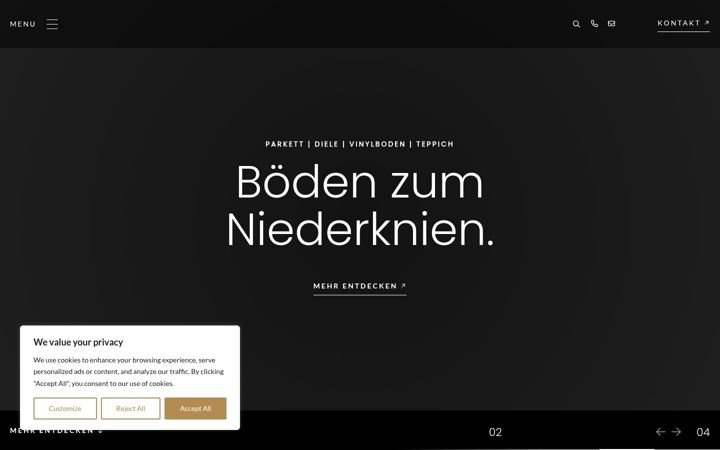 Screenshot of akzent-parkett.de