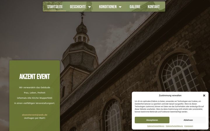 Screenshot of akzentevent.de