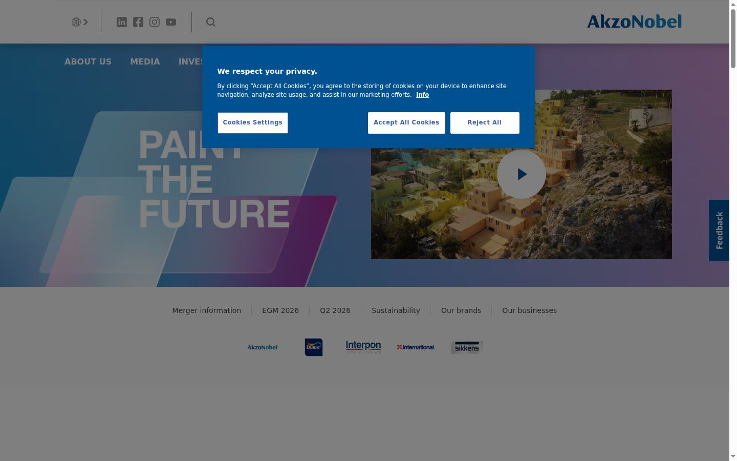 Sutikimo reklamjuostės, rodytos prieš bet kokią sąveiką, ekrano kopija