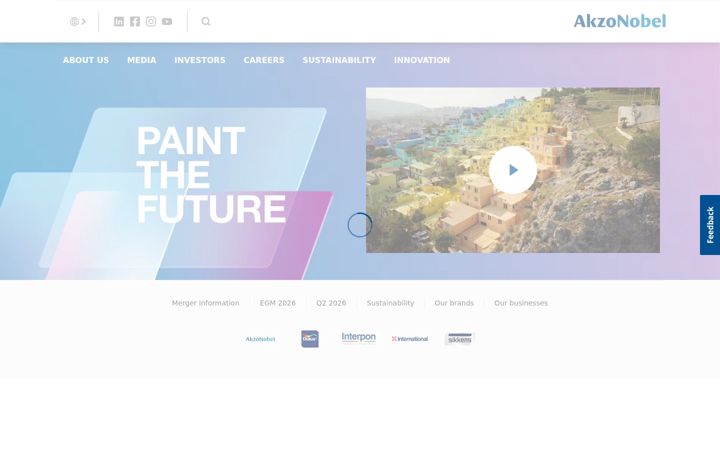 Screenshot of akzonobel.com