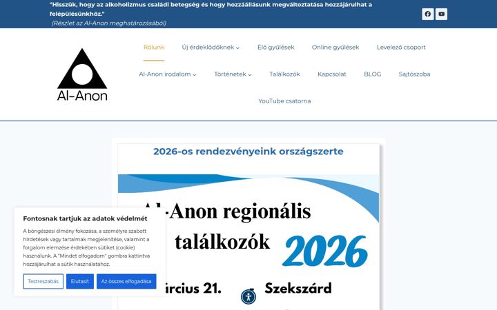 Screenshot of al-anon.hu