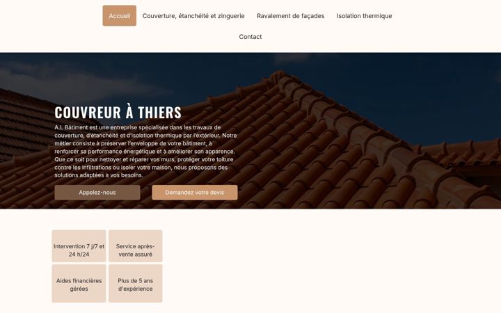 Screenshot of al-batiment63.fr