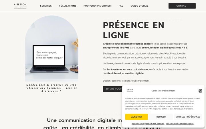 Screenshot of al-besson-webdesign.fr