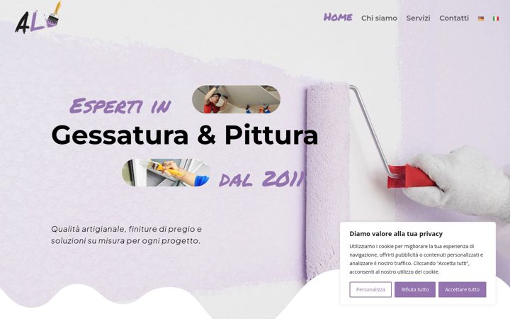 Screenshot of al-gessaturapittura.ch