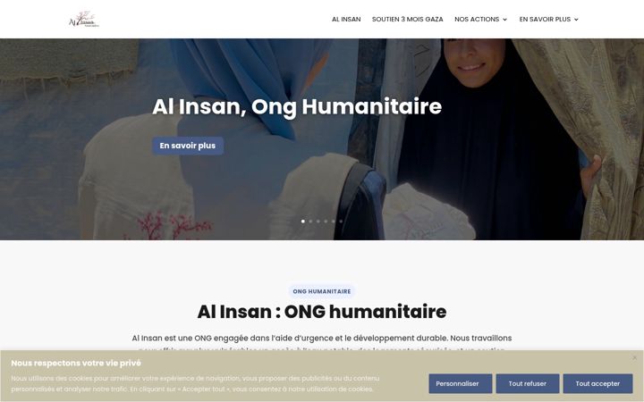 Screenshot of al-insan.fr