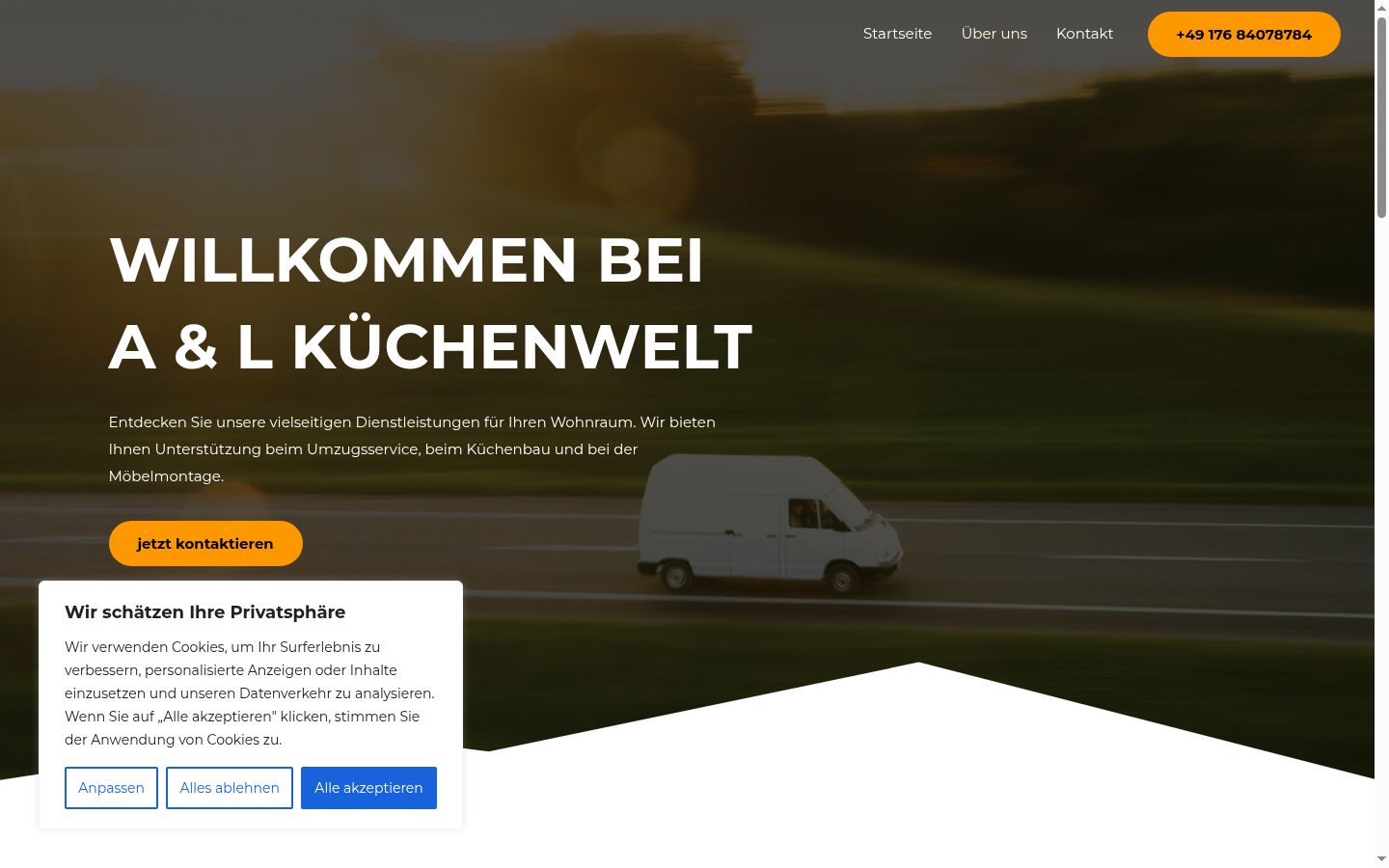 Screenshot tal-banner tal-kunsens muri qabel kwalunkwe interazzjoni