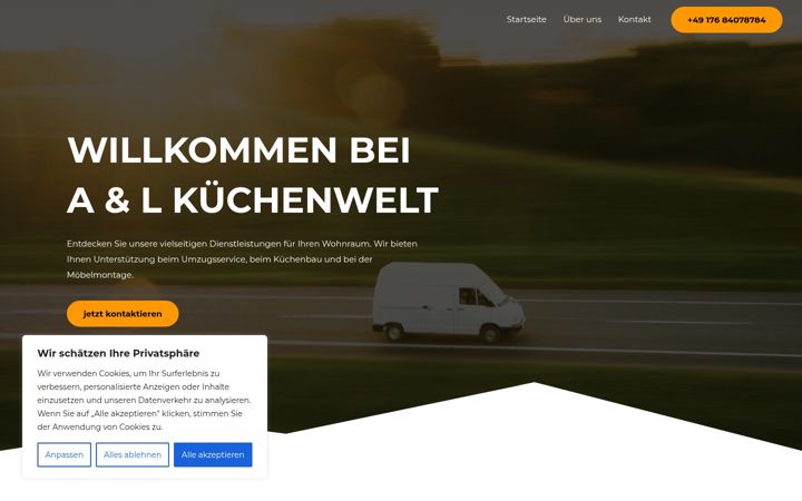 Screenshot of al-kuechenwelt.de