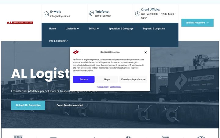 Screenshot of al-logistica.com
