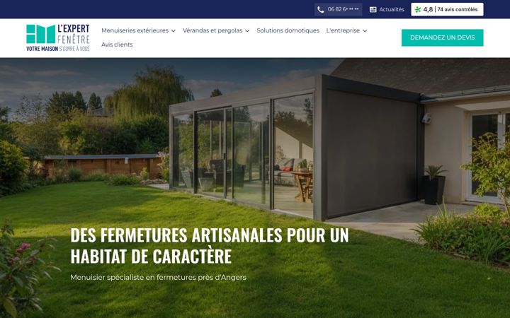 Screenshot of al-menuiseries.com