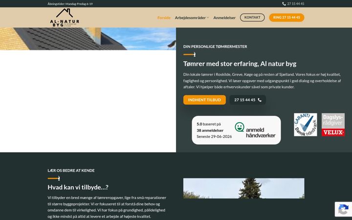 Snímek obrazovky al-natur.dk