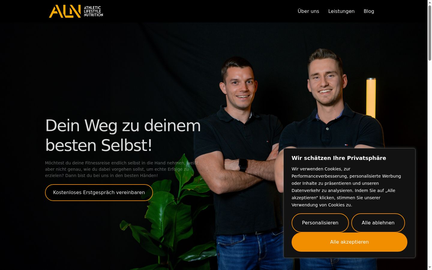 Screenshot tal-banner tal-kunsens muri qabel kwalunkwe interazzjoni