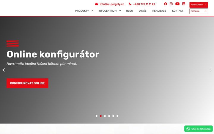Screenshot of al-pergoly.cz