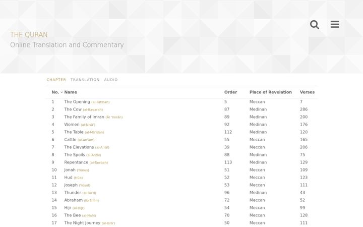 Screenshot of al-quran.info
